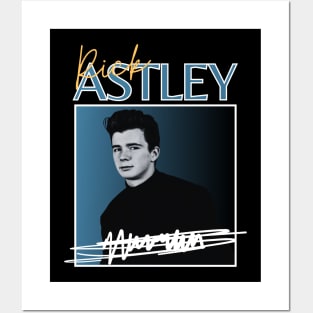 Rick astley///original retro Posters and Art